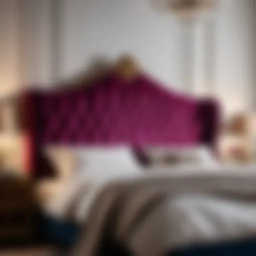 Luxurious Velvet Upholstered Headboard