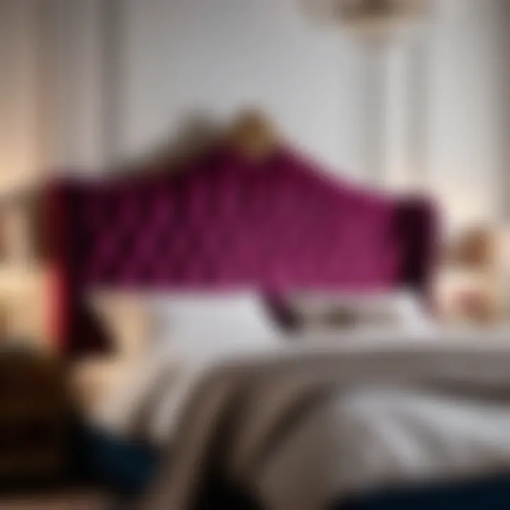 Luxurious Velvet Upholstered Headboard