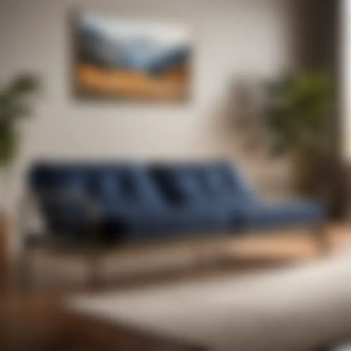 Sleek Metal Frame Aesthetic Sleek Metal Frame Design for King Size Futon