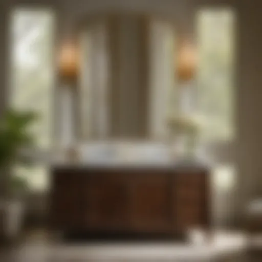 Sophisticated Kohler Vanity with Luxurious Marble Countertop Elegant Kohler Vanity with Marble Countertop