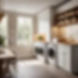 Elegant Laundry Room Transformation with Wall Mount Cabinets