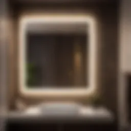 Elegant LED Bathroom Mirror with Backlit Glow