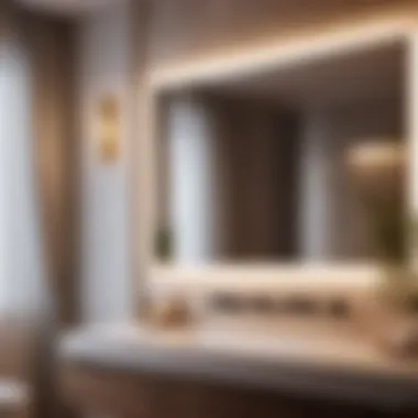 Elegant bathroom lighting