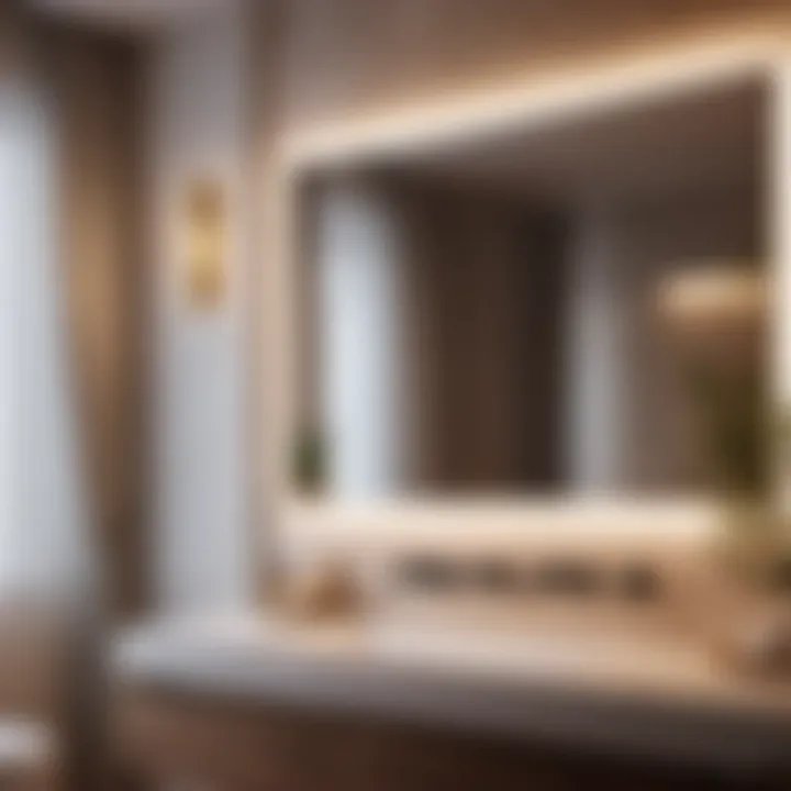 Elegant bathroom lighting