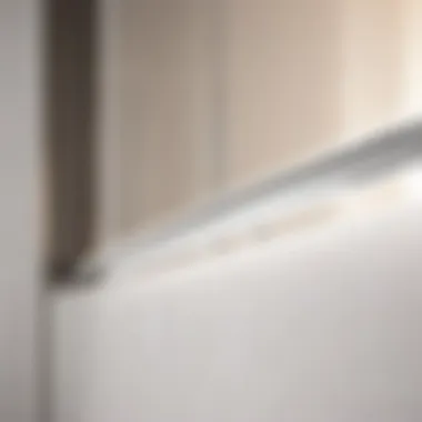 Elegant magnetic strip for bathroom blind installation