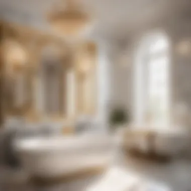Marble Opulence: BTS-inspired Elegant Bathroom Set Elegant marble-themed BTS-inspired bathroom set