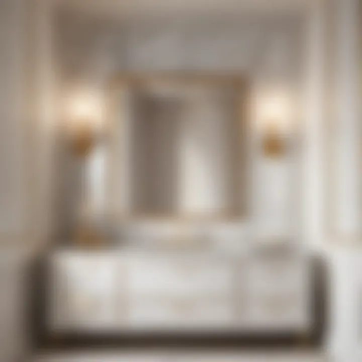 Luxurious Marble Vanity Cabinet Elegant marble bathroom vanity cabinet