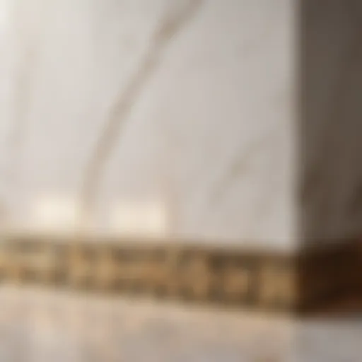 Luxurious Marble Border Tile for Bathroom Walls Elegant Marble Border Tile