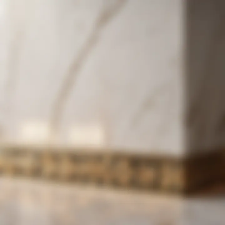 Luxurious Marble Border Tile for Bathroom Walls Elegant Marble Border Tile