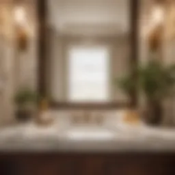Elegant 20-Inch Wide Bathroom Vanity with Marble Countertop