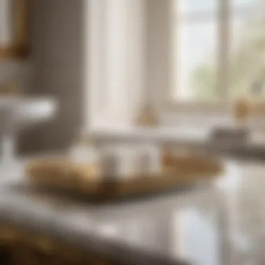 Luxurious Marble Large Bathroom Tray Elegant Marble Large Bathroom Tray