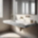 Elegant Marble Ramp Style Bathroom Sink