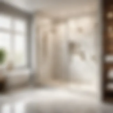 Luxurious Marble Elegance Elegant marble shower tile