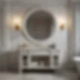 Elegant marble vanity in a spacious bathroom