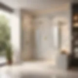 Sleek Marble Walk-In Shower Design Elegant Marble Walk-In Shower