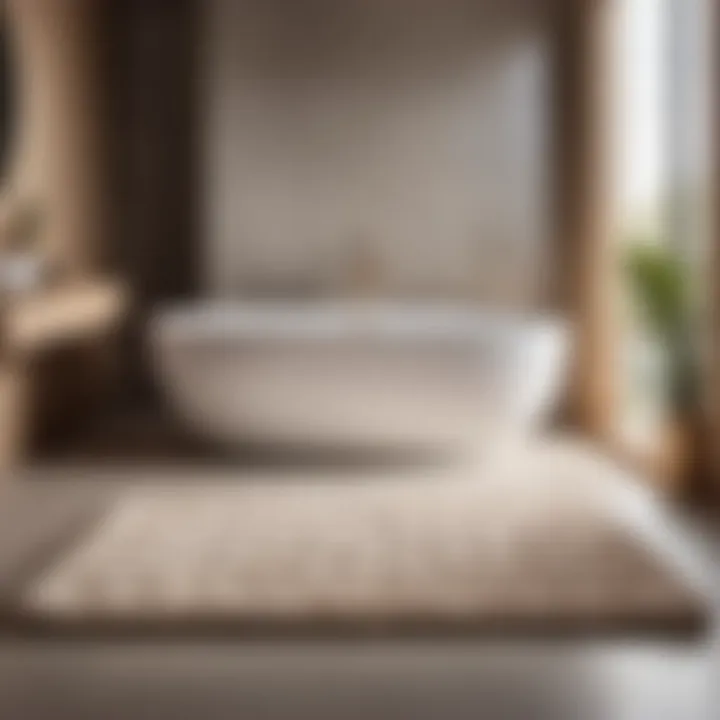 Elegant Minimalistic Design of Grund Puro Bath Rug Elegant Minimalistic Design of Grund Puro Bath Rug