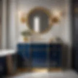 Elegant Naval Blue Bathroom Vanity