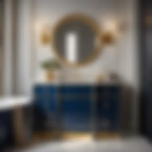 Elegant Naval Blue Bathroom Vanity