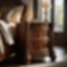 Bespoke Nightstand with Intricate Woodwork