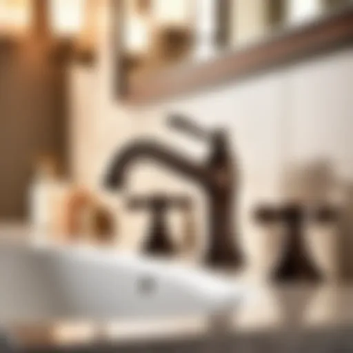 Elegant Oil Rubbed Bronze Faucet in Bathroom Elegant oil rubbed bronze faucet in bathroom