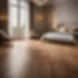 Elegant Parquet Flooring in Master Bedroom
