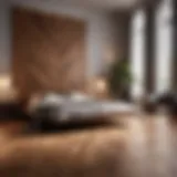 Elegant Parquet Wooden Flooring Bedroom