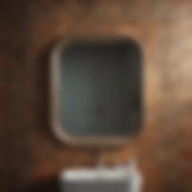 Elegant Tile Layout An elegant layout of patterned and solid bathroom tiles.