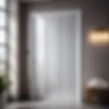 Elegant PVC Bathroom Door Design