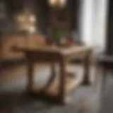 Elegant Rustic Oak Table