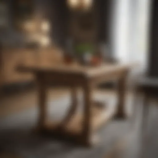 Elegant Rustic Oak Table