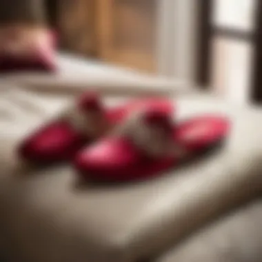 Opulent Silk Elegance Elegant silk bedroom slippers