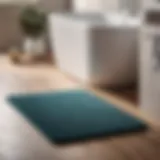 Elegant and sleek bathroom mat in minimalist design