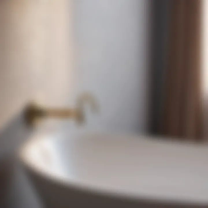 Luxurious Bathroom Setting with Suction Hook Elegant and stylish bathroom with bathtub suction hook