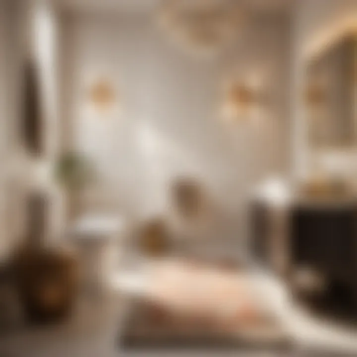 Luxurious Bathroom Decor Elegant toilet seat cover and rug bathroom set in a luxurious setting