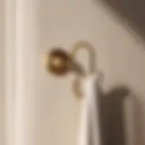 Elegant Towel Hook in Modern Bedroom