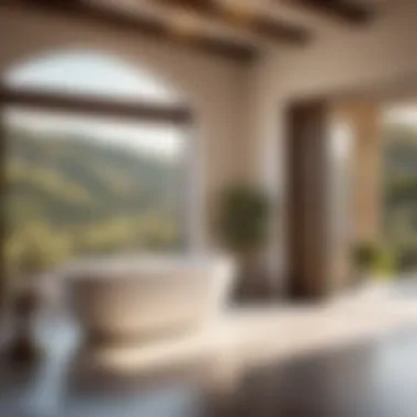 Luxurious Freestanding Bathtub Retreat Tuscan Bathroom Freestanding Bathtub with Views