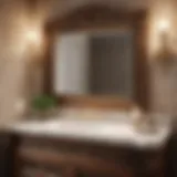 Tuscan Bathroom Vanity with Intricate Detailing