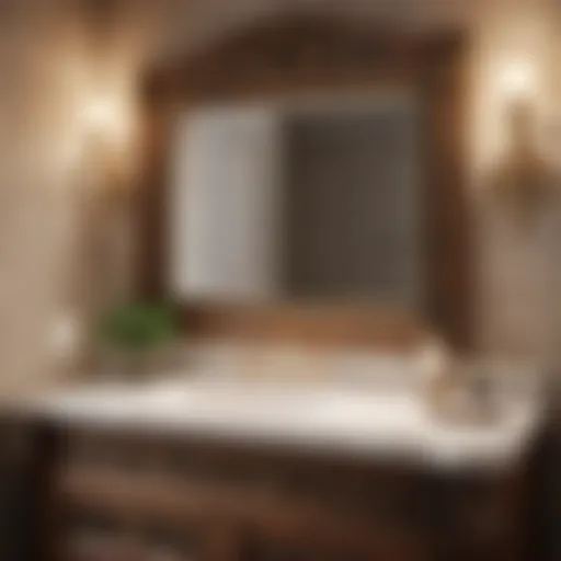 Tuscan Bathroom Vanity with Intricate Detailing