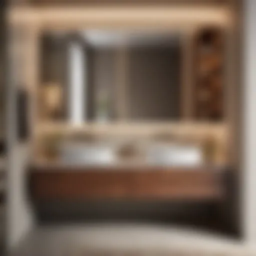 Elegant Vanity Cabinet with Integrated Sink