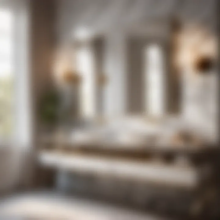 Elegant Vanity with Marble Countertop