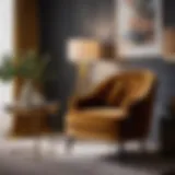 Luxurious Velvet Chair for Stylish Comfort Elegant Velvet Chair in Guest Bedroom