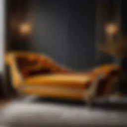 Elegant Velvet Chaise Lounge