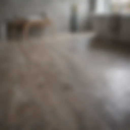 Elegant vinyl flooring in a modern bathroom