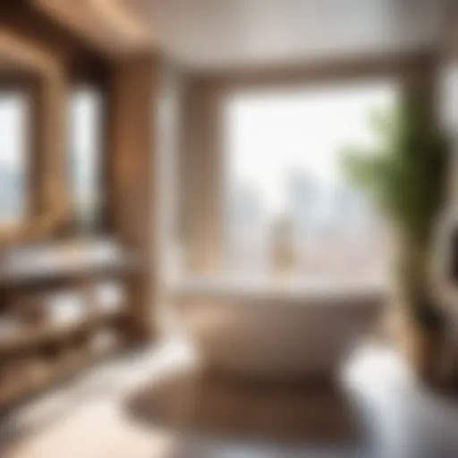 Elegant Walk-In Tub Design Elegant Walk-In Tub in Small Bathroom