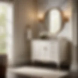 Elegant Waypoint Vanity Cabinet with Marble Countertop