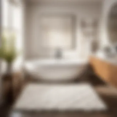 Embrace Elegance with White Bath Rug Design Elegant White Bath Rug Design
