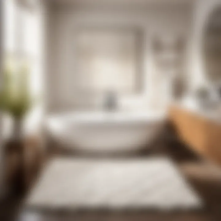 Embrace Elegance with White Bath Rug Design Elegant White Bath Rug Design