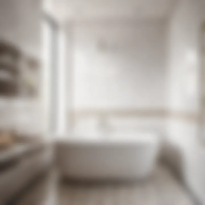 Geometric Harmony Elegant White Bathroom Tile Designs - Geometric Harmony