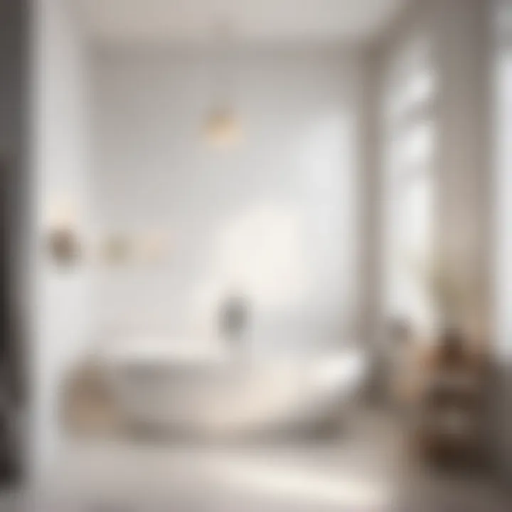 Minimalist Chic Elegant White Bathroom Tile Designs - Minimalist Chic