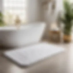 Luxurious Home Dynamix Bath Mat Set in Elegant White